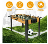 48" Competition Sized Home Recreation Wooden Foosball Table, Unassembled