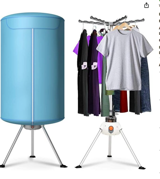 Portable Clothes Dryer, Ventless Laundry Dryer for Home & Dorms