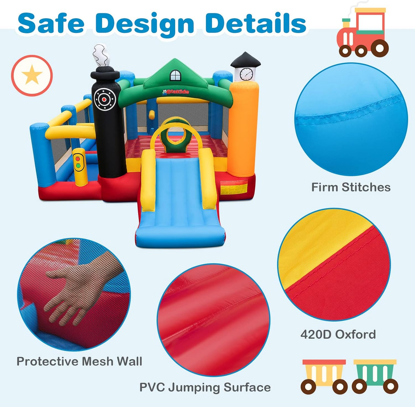 Inflatable Bounce House, with blower included, customer return, very clean, please see desc