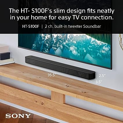 Sony S100F 2.0ch Sound bar with Bass Reflex Speaker Bluetooth