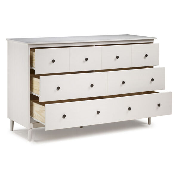 Modern 6 Drawer Solid Wood Dresser*57"W x 18"D x 35"H*