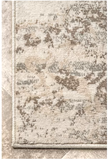 4' x 6' -Shockley Floral & Paisley Area Rug, Beige/Ivory
