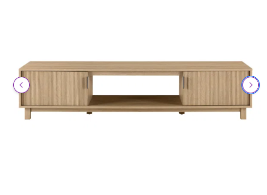 Farmann Reeded 2-Door TV Stand - Fully Assembled