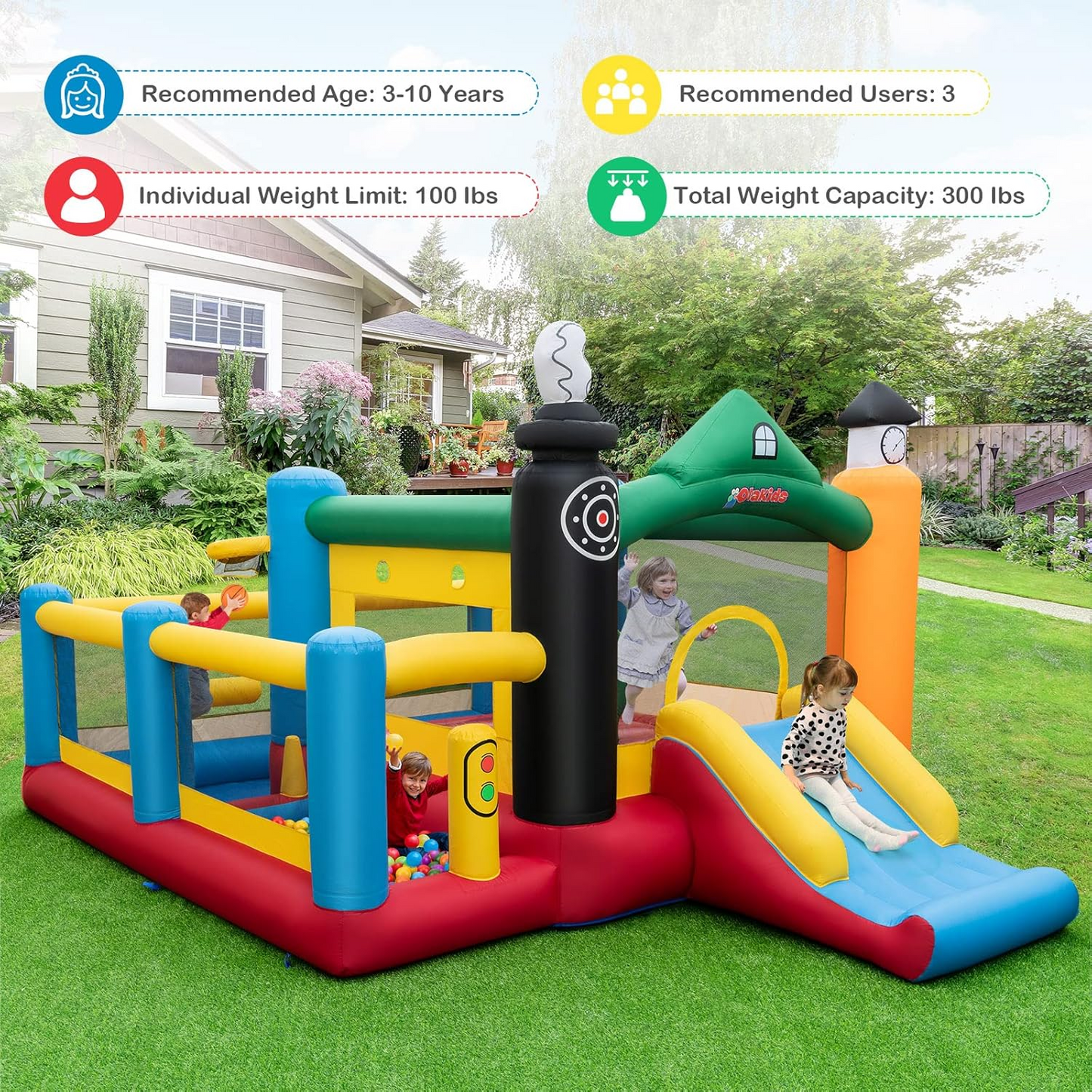 Inflatable Bounce House, with blower included, customer return, very clean, please see desc