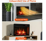 1400W 26 Inch Electric Fireplace Insert 4777 BTU Recessed Freestanding Fireplace w/ Remote