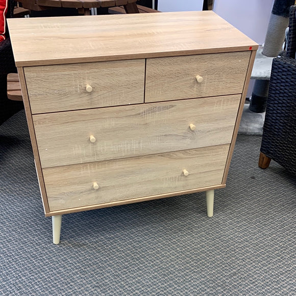 4 Drawers Dresser Chest, Fully Assembled