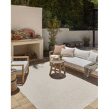 Amber Lewis x Loloi Malibu Ivory / Dove Indoor / Outdoor Area Rug - 7'8 X 10