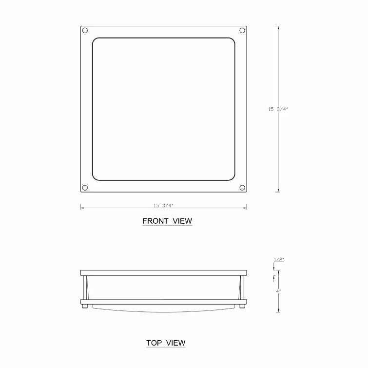 Blatch 1 - Light Simple Square / Rectangle LED Flush Mount *SCRATCH & DENT*