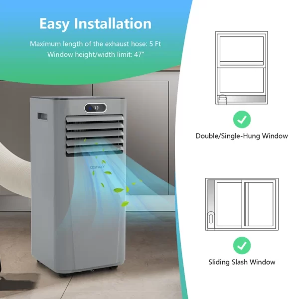 10000 BTU 4-in-1 Portable Air Conditioner, new but missing remote, OURS IS GREY