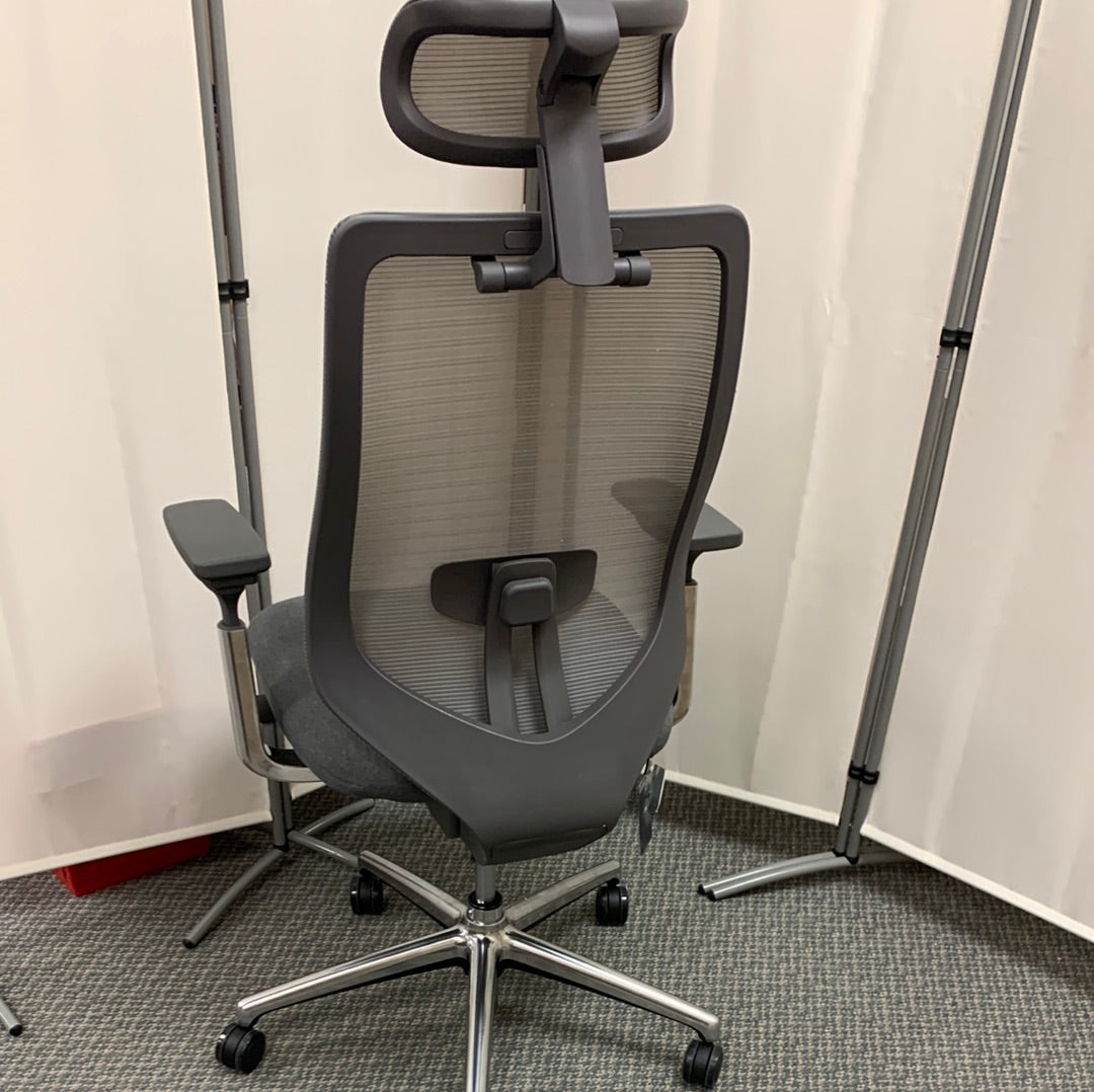 High Back Ergonomic Swivel Desk Chair, grey