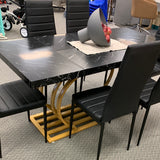 63`` dining table, chairs not included