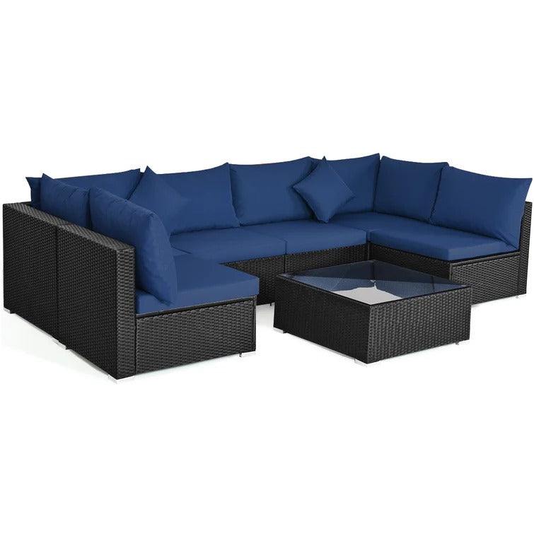 SPECIAL,  The Selena, 7 Piece Wicker set *FULLY ASSEMBLED*