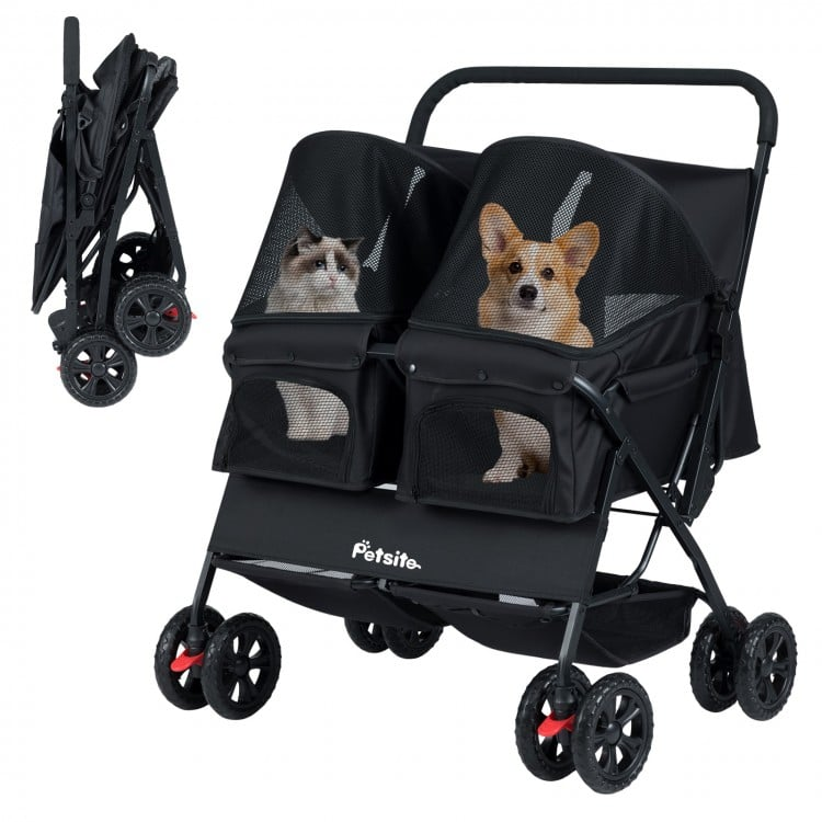 Foldable Double Pet Stroller , CUSTOMER RETURN, SIGNS OF USE