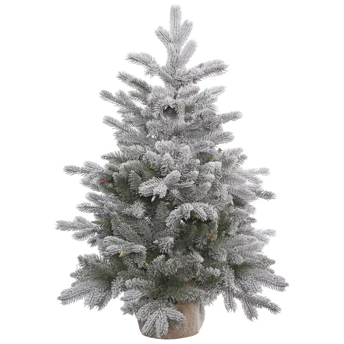 Vickerman 3' Frosted Sable Pine Artificial Christmas Tabletop Tree - UNLIT