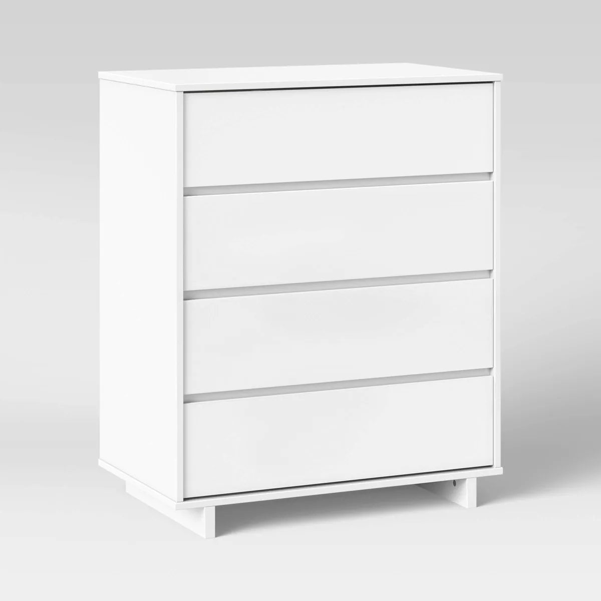 Modern 4 Drawer Dresser, slight scratch & dent, fully assembled