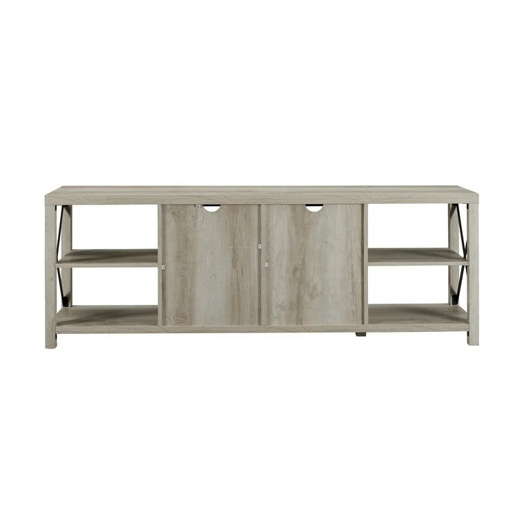 Gwen TV Stand for TVs up to 75", fully assembled, slight curve on top surface, extra discount applied