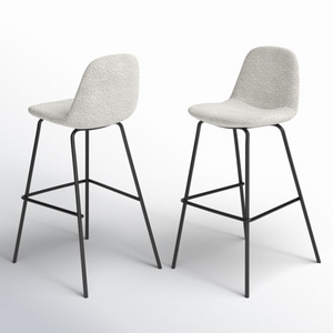 Kody Bar & Counter Stool (Set of 2), light grey