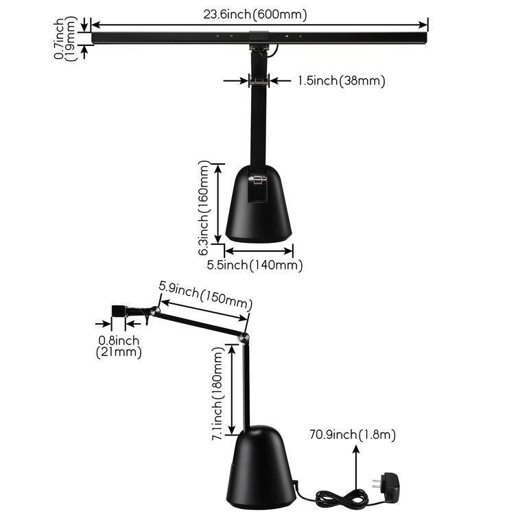 LED DESK/PIANO Light with Sturdy Base