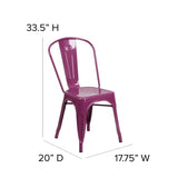 Lily Metal Vertical Stacking Side Chair