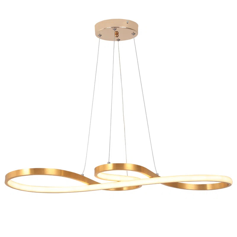 Gold Luwanda LED Geometric Chandelier