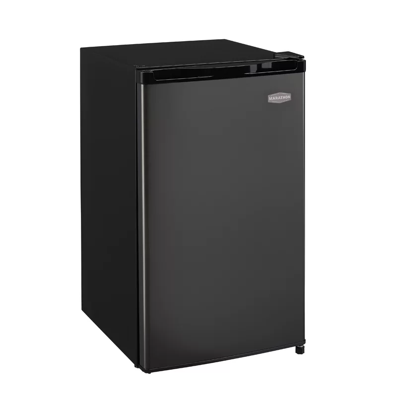 Marathon 4.5 cf freestanding fridge, black, scratch & dent