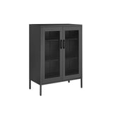 SONGMICS Metal Storage Cabinet with Mesh Doors *fully assembled*