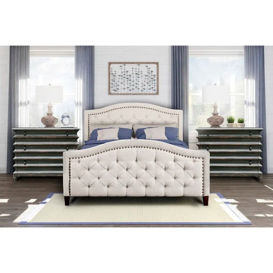 Upholstered Bed - QUEEN *UNASSEMBLED/SCRATCH & DENT* CLEARANCE/FINAL SALE* $99.99