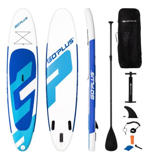 11ft Inflatable Stand Up Paddle Board 6'' Thick W/Backpack Leash Aluminum Paddle