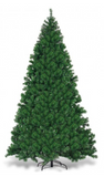 9 Feet Pre-Lit PVC Artificial Christmas Tree with 700 LED Lights, dark green