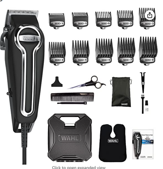 WAHL Canada Elite Pro High Performance Home Hair Cutting Kit, At home Haircutting, Electric Hair Clipper, Grooming Kit for Men, Electric Hair Clipper,