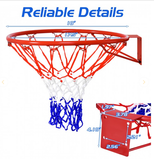 18 inch Wall Mounted Basketball Hoop