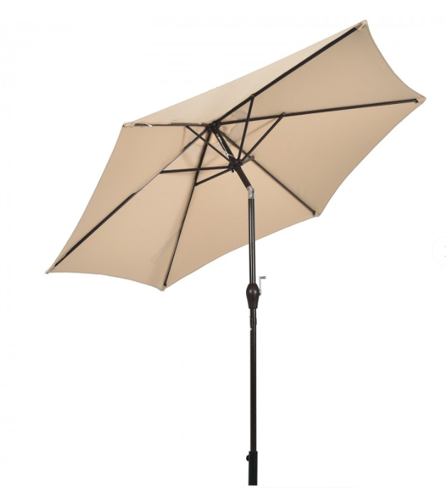 10 Feet Outdoor Patio Umbrella with Tilt Adjustment and Crank