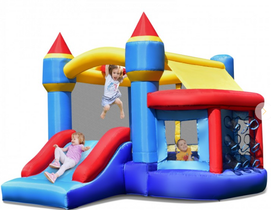 Castle Slide Inflatable Bounce House, Brand new, missing soccer ball, blower included