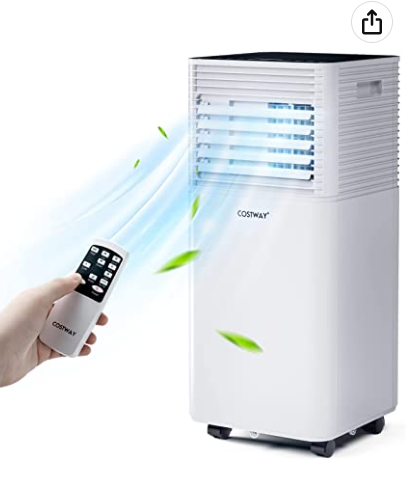 10000 BTU Portable Air Conditioner 3-in-1 Air Cooler w/Dehumidifier & Fan Mode,