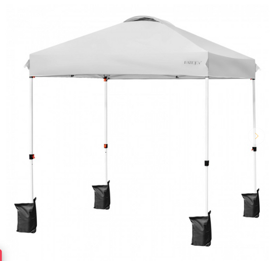 6.6 x 6.6 Feet Outdoor Pop-up Canopy Tent with Roller Bag