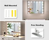 Vanity Mirror with Lights - 14 Dimmable LED Bulbs, 3 Lighting Colors, Touch Control