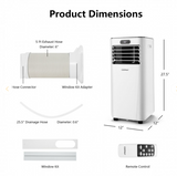 SPECIAL, 8000 BTU 3-in-1 Portable Air Conditioner with Remote Control