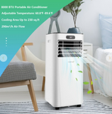 SPECIAL, 8000 BTU 3-in-1 Portable Air Conditioner with Remote Control