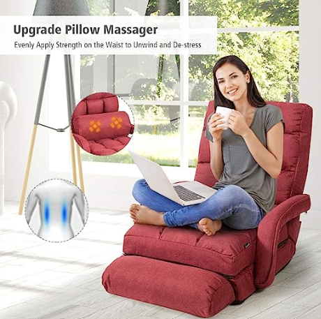 Adjustable Massage Floor Sofa Chair, Special slightly marked