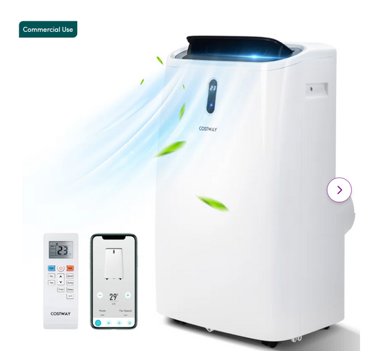 14000 BTU Portable  Air Conditioner with APP and WiFi Control