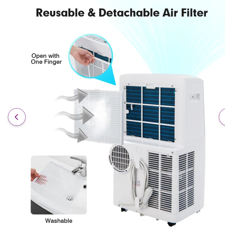 14000 BTU Portable  Air Conditioner with APP and WiFi Control