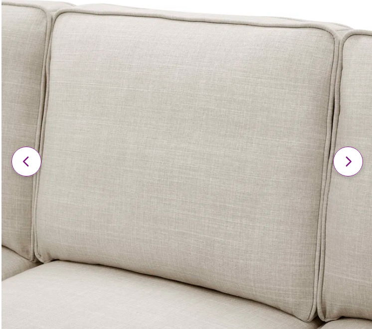 Glorious,  78''  Fabric Sofa With Solid Wooden Legs - BEIGE LINEN