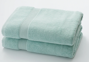 HomeSuite Luxury Combed 100% Cotton Luxury Collection Bath Sheets (2-Pack)  - Seagrass