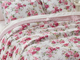 LAURA ASHLEY LIDIA QUILT SET MULTI PINK KING