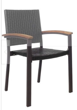 Rattan Outdoor Chairs Lightweight Steel Frame