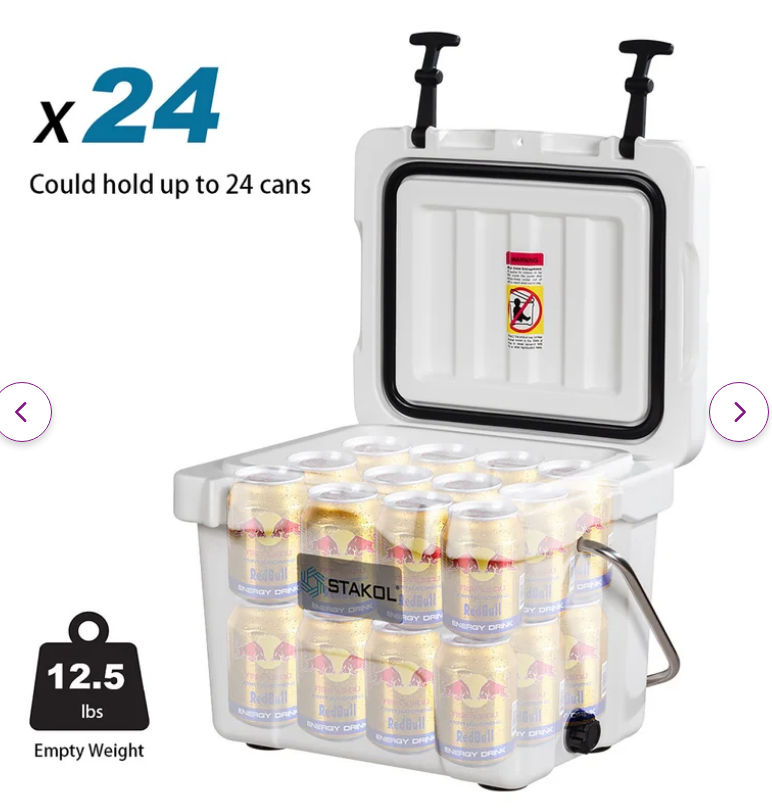 Tough Commercial Grade 6 Quart Cooler Portable Ice Chest Leak-proof 24 Cans