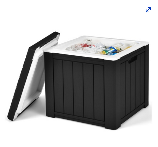 10 Gallon Ice Cooler w/ Built-in Handles and Detachable Lid