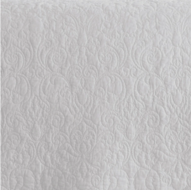 Laura Ashley Heirloom Crochet White Quilt Set, full/queen