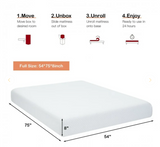 8 inch, memory foam mattress, full/double,