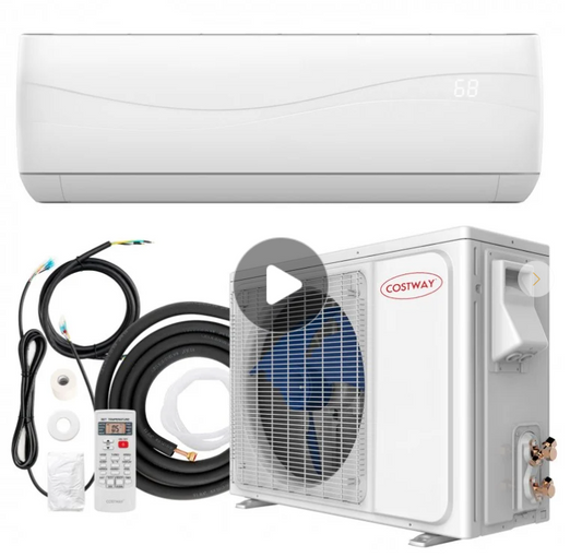 HEAT PUMP KiT, 12000 BTU 20 SEER2 115V Ductless Mini Split with Remote, 2 boxes